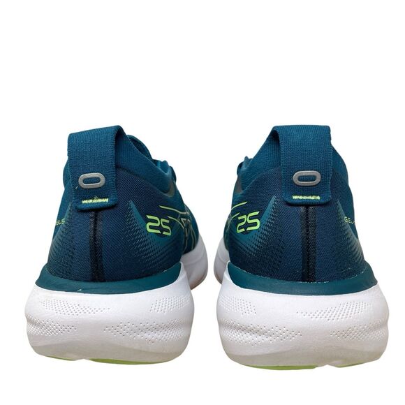 Asics Sporty Blue Sneakers 7.5 Gel Nimbus 25 Running Shoes Green - Picture 5 of 10